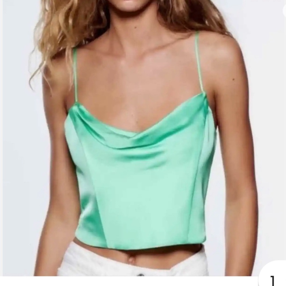 Zara Satin Corset Top